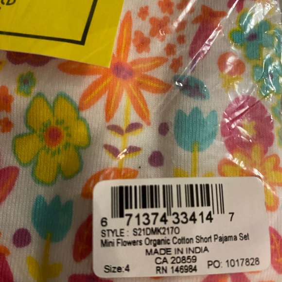 NWT Hatley Floral Organic Cotton Pajama Set 🍭 - Picture 3 of 3